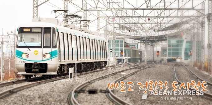 광주광역시 지하철 공사가 지하철 철도 및 역사 내에 5G 서비스 개통을 완료했다. 사진=광주지하철공사 홈페이지