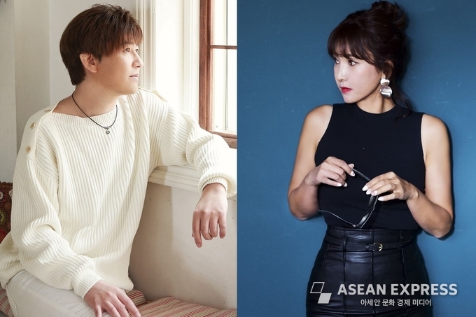  박항서 응원 '미스터 박'의 가수 김보희와 양양 (사진=채널넘버식스 제공)