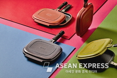 큐텐에서 판매 중인 해피콜의 ‘컴팩트 양면팬’ (사진=해피콜)