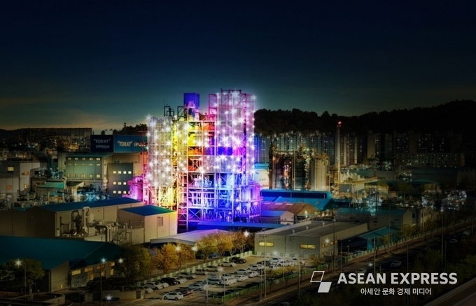 구미산업단지 도레이 첨단 소재 야경 조감도 / 사진=구미시 제공