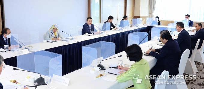 최종건 외교부 1차관이 주한 아세안대사단과 간담회를 가졌다. (사진=외교부)