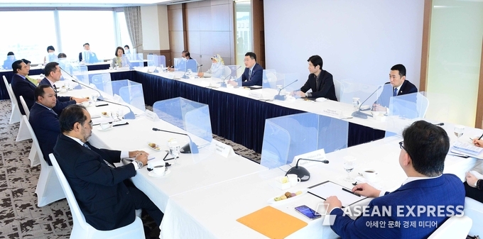 최종건 외교부 1차관이 주한 아세안대사단과 간담회를 가졌다. (사진=외교부)