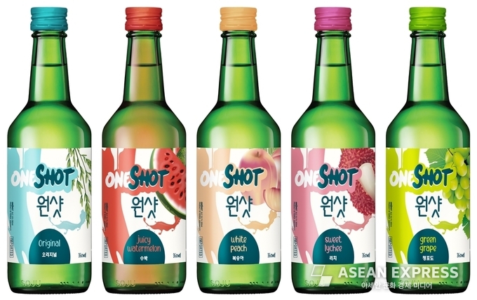보해양조의 원샷소주 5종 (사진=보해양조)