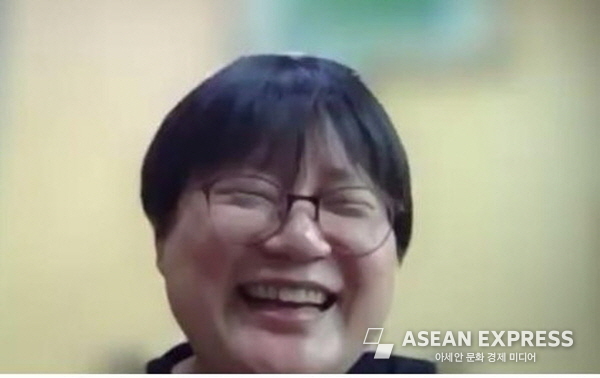  서울대 사회과학연구원 엄은희 박사. 사진=아세안 미래포럼 웹비나 캡처