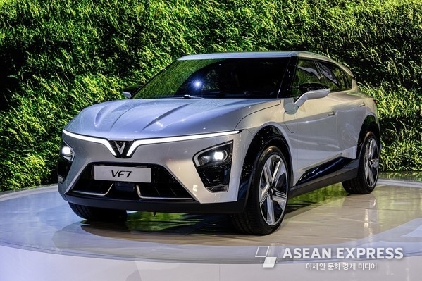 CES 2022에서 공개된 베트남 자동차회사 빈패스트 전기차. 사진=빈패스트
