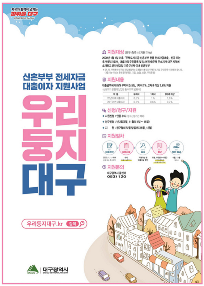 우리둥지대구 사업 포스터