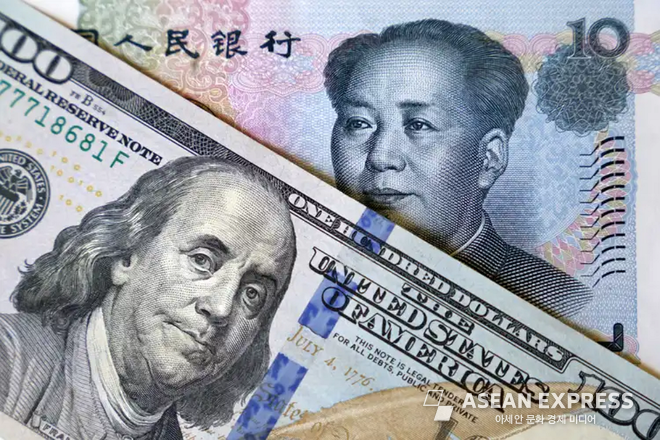 달러 VS 위안(USD vs CNY) / 사진=아세안 익스프레스 DB
