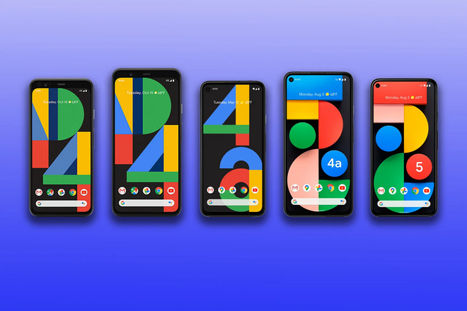 구글 픽셀 폰(Google Pixel phone) Pixel 4, 4 XL vs. 4a, 4a 5G and Pixel 5