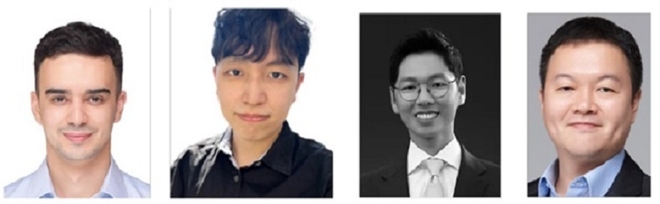 왼쪽부터 알버트 앤드류(Alberto Andreu), 이해승(Haeseung Lee)(공동저자), 강지형(J Kang) 교수, 윤용진(YJ Yoon) 교수