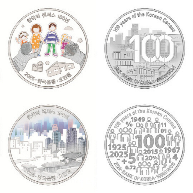 한국은행 센서스 100주년 기념 주화