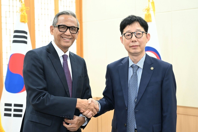 박윤주 외교부 제1차관은 체쳅 헤라완 신임 주한인도네시아 대사를 접견했다. 사진=외교부