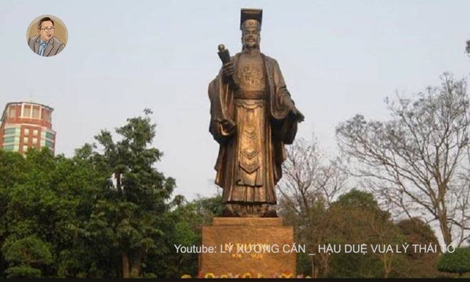 베트남 수도 하노이에 있는 리왕조 시조의 동상. 사진=유튜브 채널 ‘화산이씨, 베트남 왕손’캡처