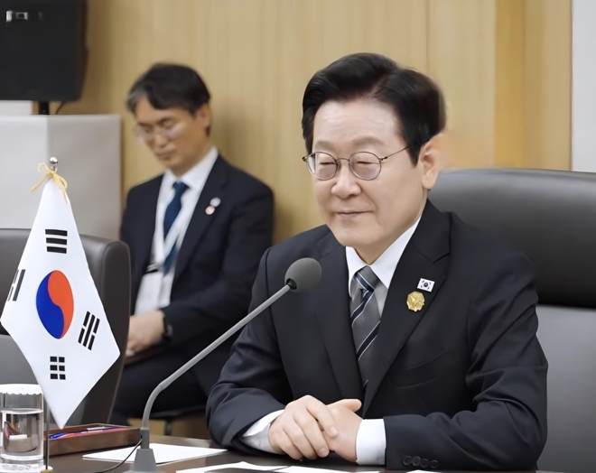 르엉 끄엉 베트남 주석과 만나 회담하는 이재명 대통령. 사진=대통령실 동영상 캡처