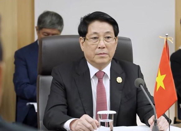 르엉 끄엉 베트남 주석이 이재명 대통령과 정상회담을 하고 있다. 사진=대통령실 동영상 캡처