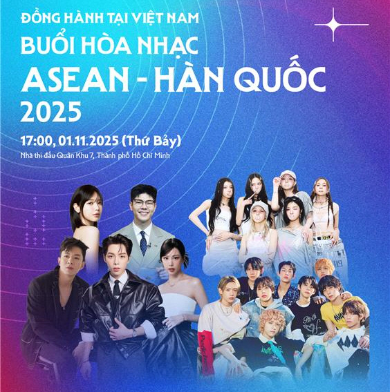 ‘2025 한-아세안 뮤직 콘서트: Going Together in Viet Nam’ 포스터