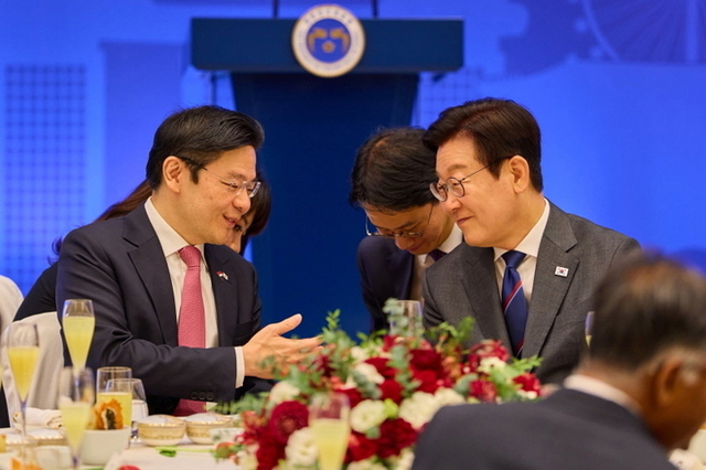 싱가포르 총리부인 돌발발언...이재명 대통령 센스대응 ‘폭소’ 보니.