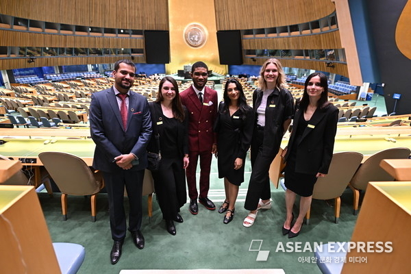 The Swarovski Foundation Creatives for Our Future Cohort for 2022 at the United Nations Headquarters